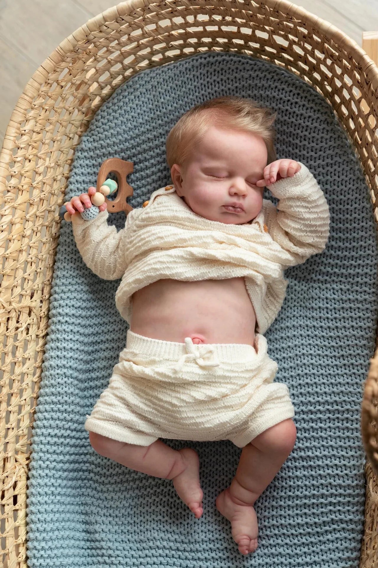 Dolls 19" Handmade Painted Realistic Boy Doll With Painted Hair Doll Gift Baby Reborn Whole Silicone Body Children Xmas Best Toy