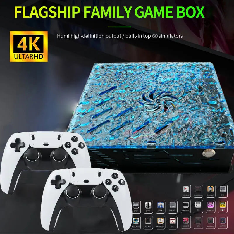2025 New Retro Video Game Console X10 with 70000 Games 60 Emulators For PS2/N64/GAMECUBE/XBOX with Gamepad Kid Gift Game Box