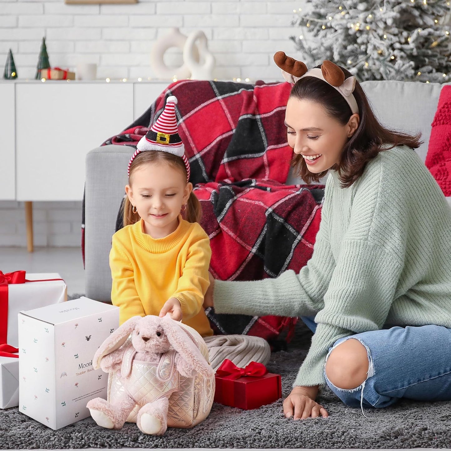 Toddler Backpack, Kids Bag with Detachable Toy, School Bags for Girls Aged 1–3, Soft Plush Children'S Backpacks, with Adjustable Straps, Perfect for Daycare, Travel & Kids Gifts