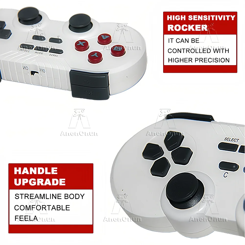 Newest 41000+ Games 4K Video Game Console Emuelec 9 Emulator Family Entertainment Retro Arcade TV Game Stick with 2 Controllers