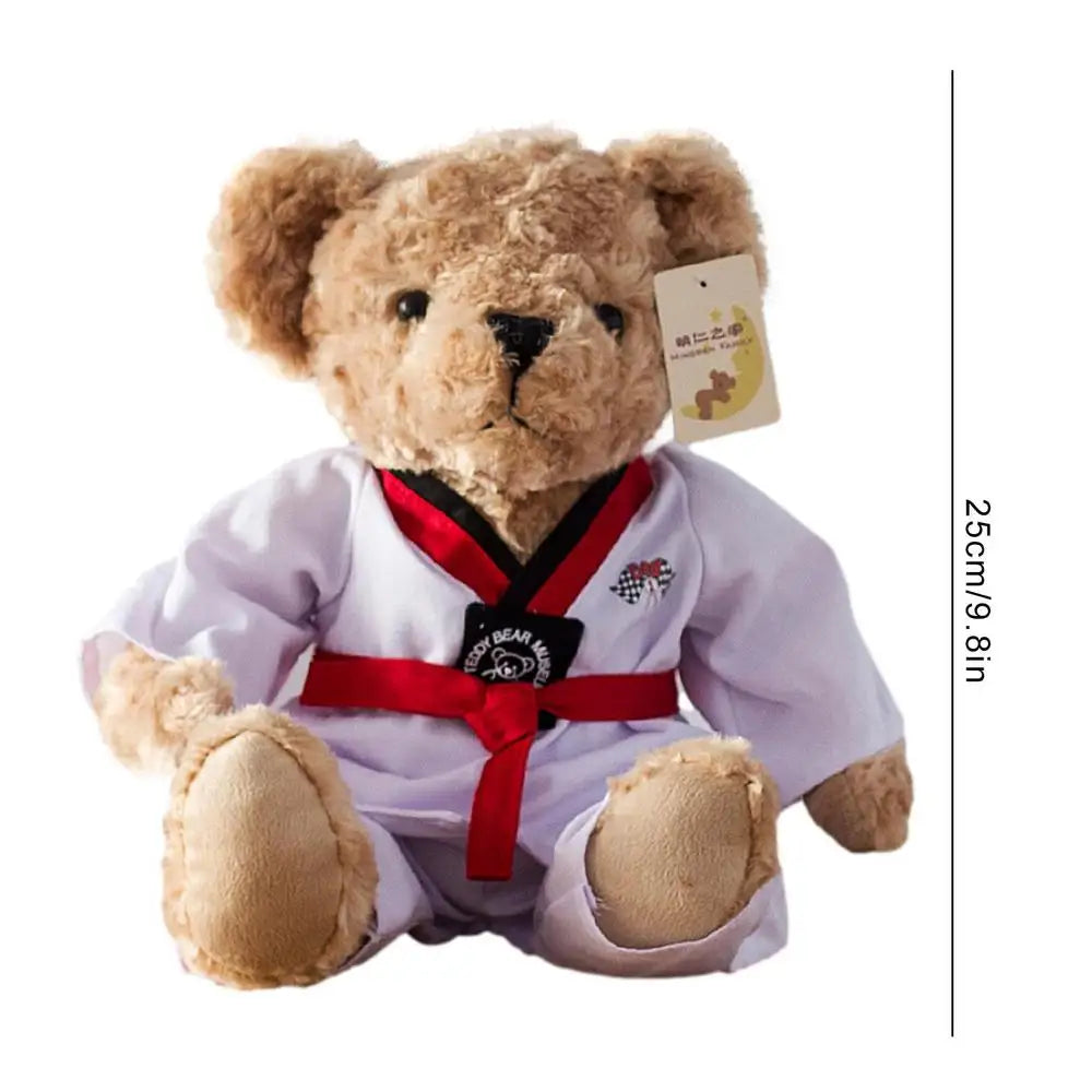 Taekwondo Teddy Bear Plush Toy Stuffed Animal Kumamoto Bear Dolls Baby Boys Girls Toys Children Birthday Gifts Popular Toys 2023