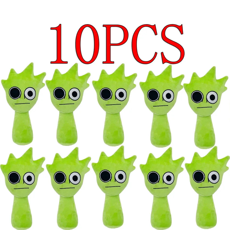2025 10PCS Sprunki Plush Stuffed Dolls .Game Toys Cartoon Cute Soft Stuffed Incredibox Pillow Toy Kids Birthday Christmas Gifts