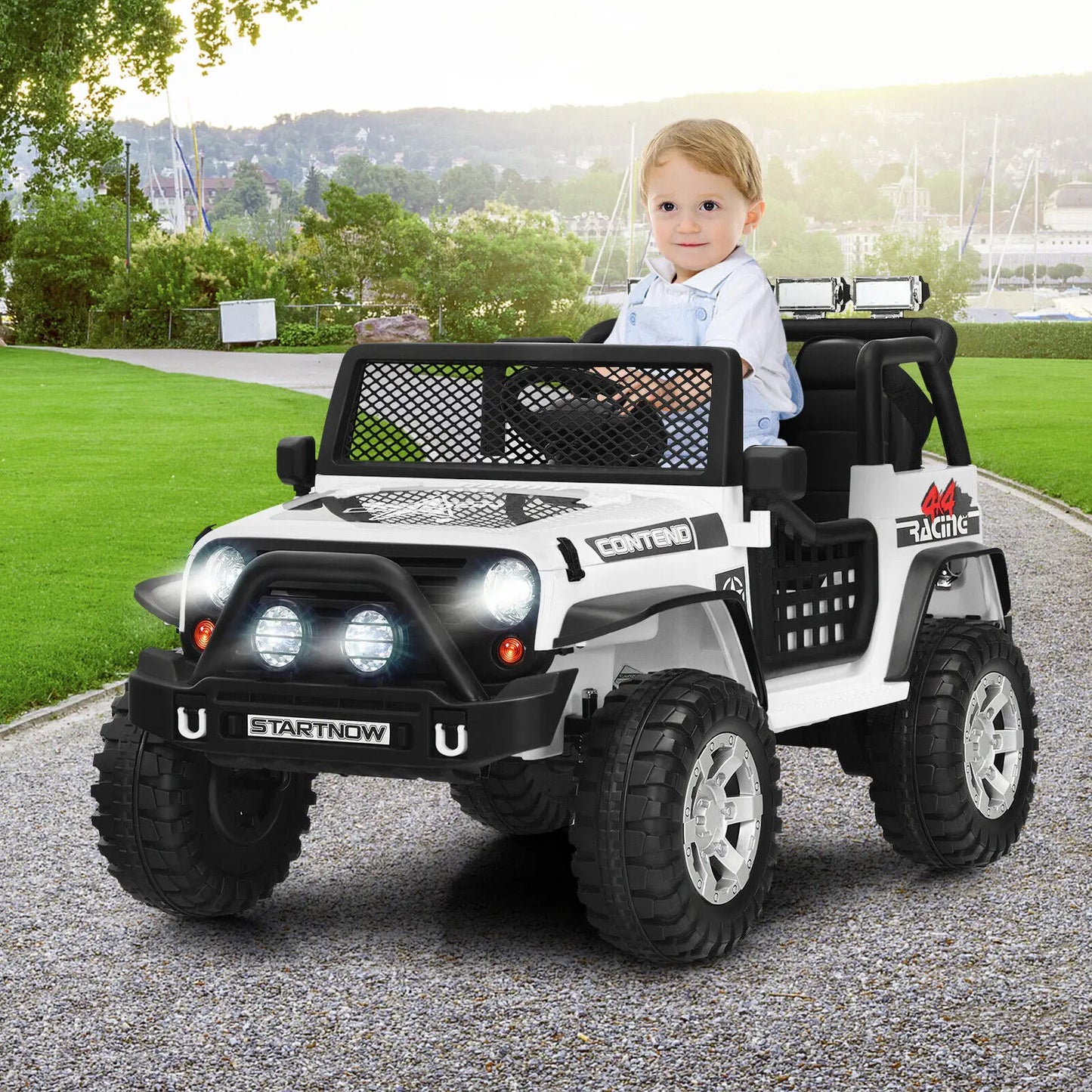 DORTALA 12V Kids Ride-On Car Electric Children Ride-On Truck Toddler Motorized Vehicle