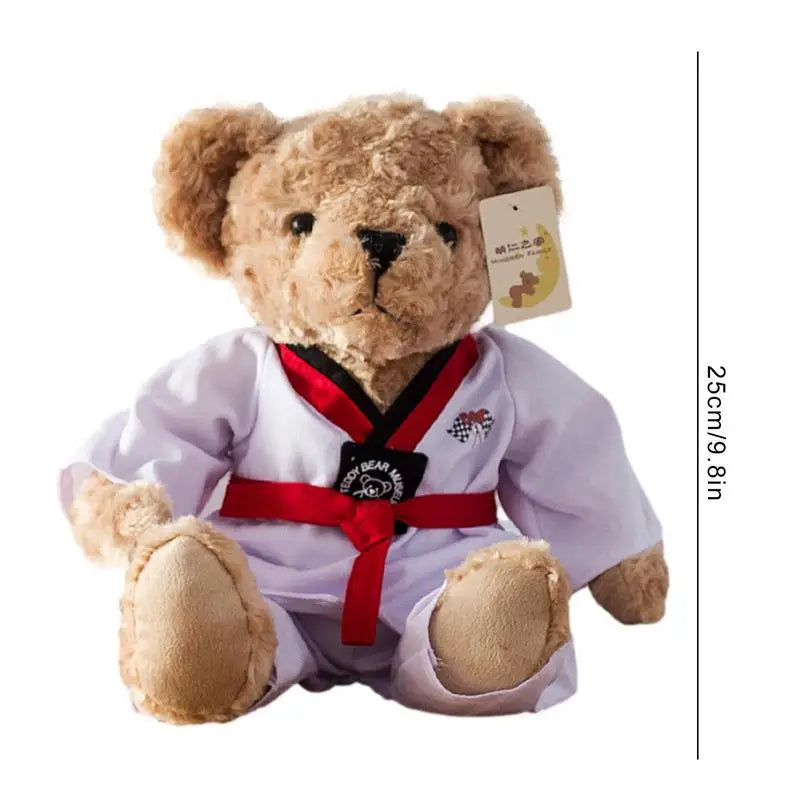 Taekwondo Teddy Bear Plush Toy Stuffed Animal Kumamoto Bear Dolls Baby Boys Girls Toys Children Birthday Gifts Popular Toys 2023