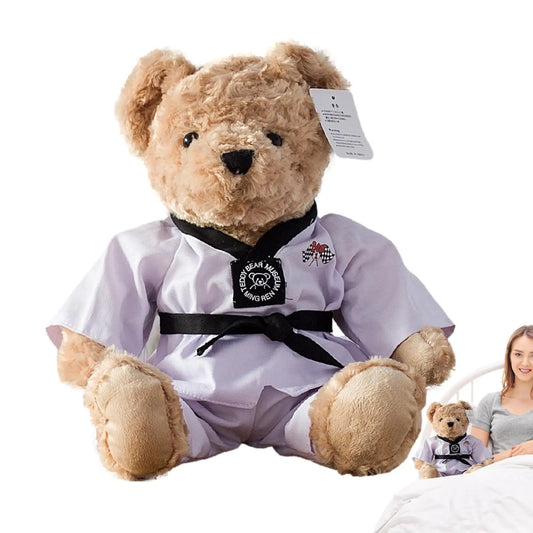 Taekwondo Teddy Bear Plush Toy Stuffed Animal Kumamoto Bear Dolls Baby Boys Girls Toys Children Birthday Gifts Popular Toys 2023