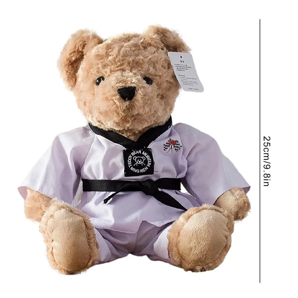 Taekwondo Teddy Bear Plush Toy Stuffed Animal Kumamoto Bear Dolls Baby Boys Girls Toys Children Birthday Gifts Popular Toys 2023