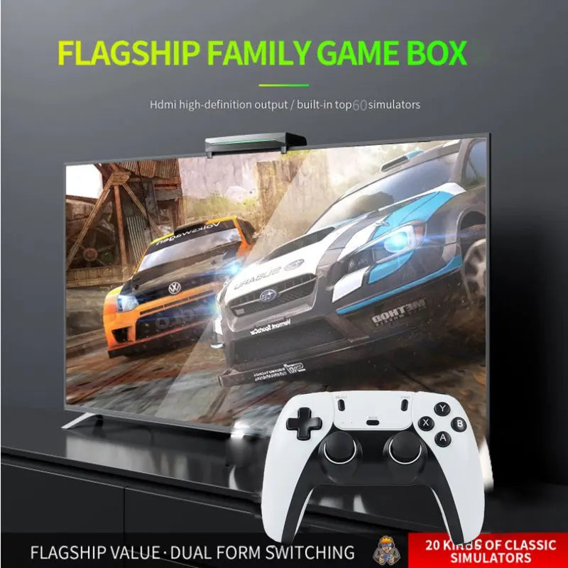2025 New Retro Video Game Console X10 with 70000 Games 60 Emulators For PS2/N64/GAMECUBE/XBOX with Gamepad Kid Gift Game Box