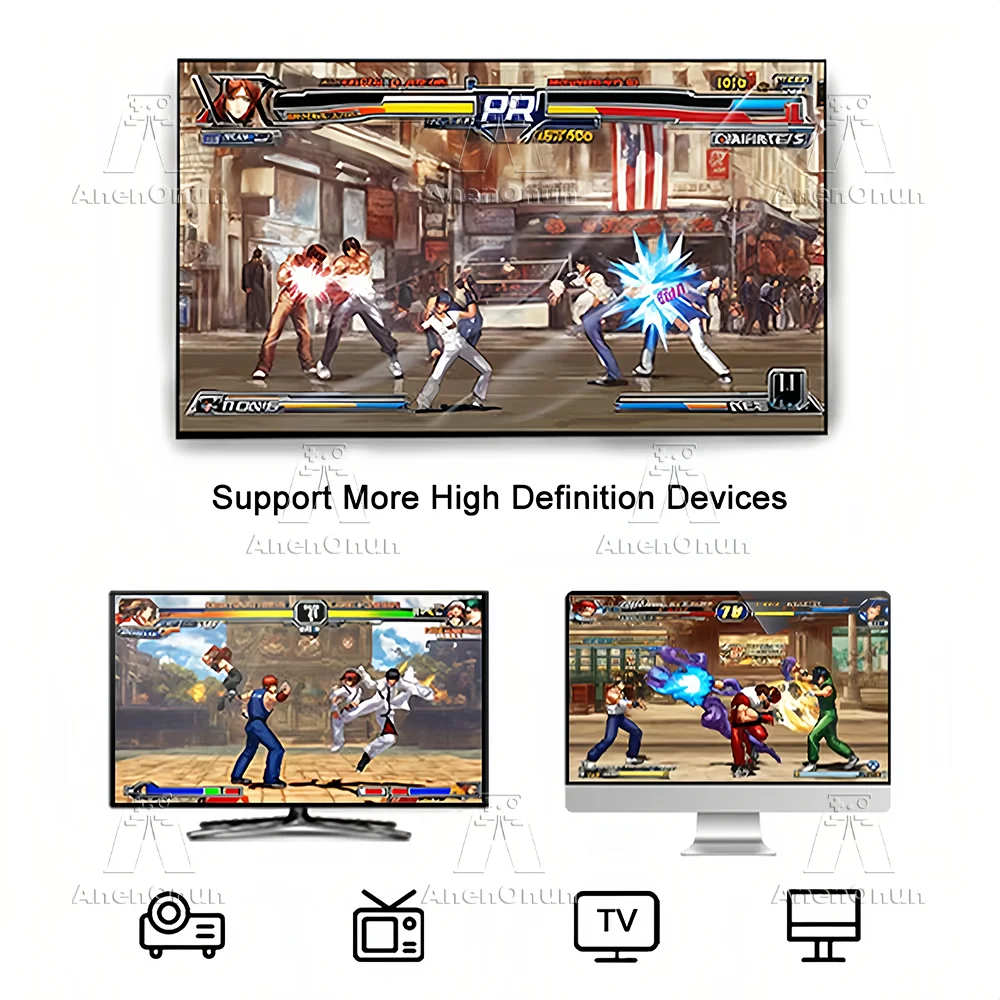 Newest 41000+ Games 4K Video Game Console Emuelec 9 Emulator Family Entertainment Retro Arcade TV Game Stick with 2 Controllers