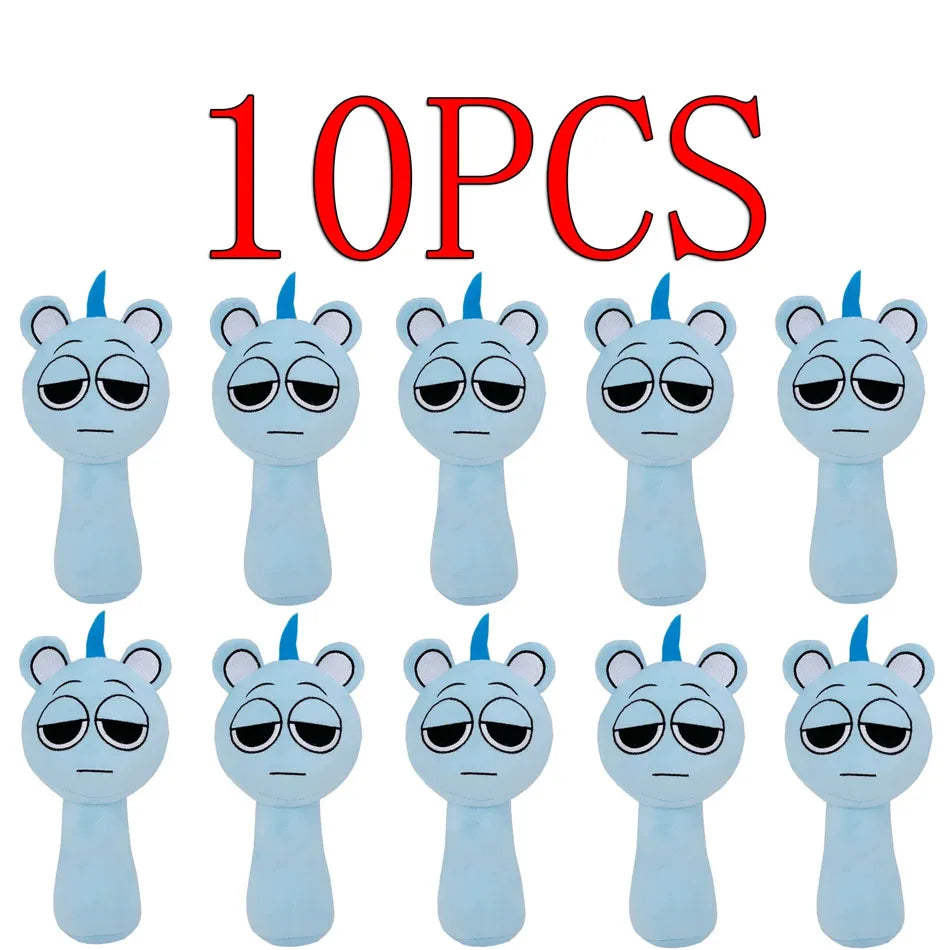 2025 10PCS Sprunki Plush Stuffed Dolls .Game Toys Cartoon Cute Soft Stuffed Incredibox Pillow Toy Kids Birthday Christmas Gifts